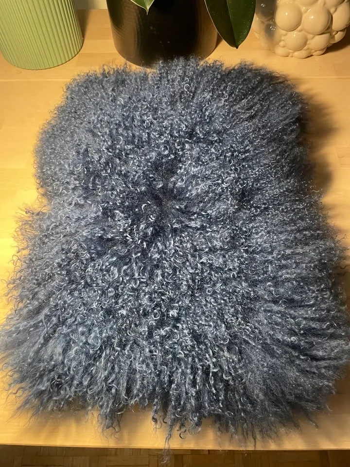 100% Real Mongolian Lamb Fur Pillowcase (40x60cm) - 3 pcs - photo 4