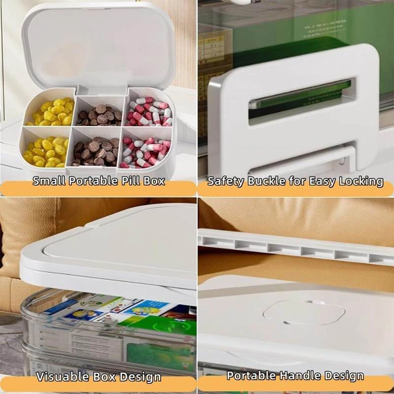 BRAND NEW MEDICINE 3 & 5-TIER STORAGE BOXES - photo 2