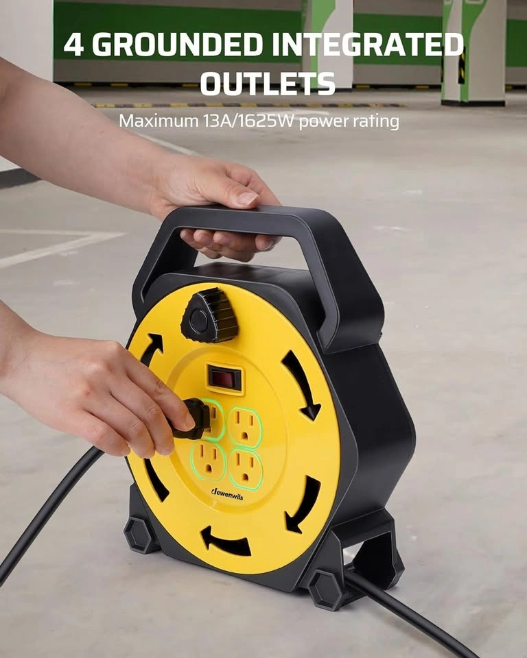 DEWENWILS Extension Cord Reel with 25 FT Power Cord - photo 5