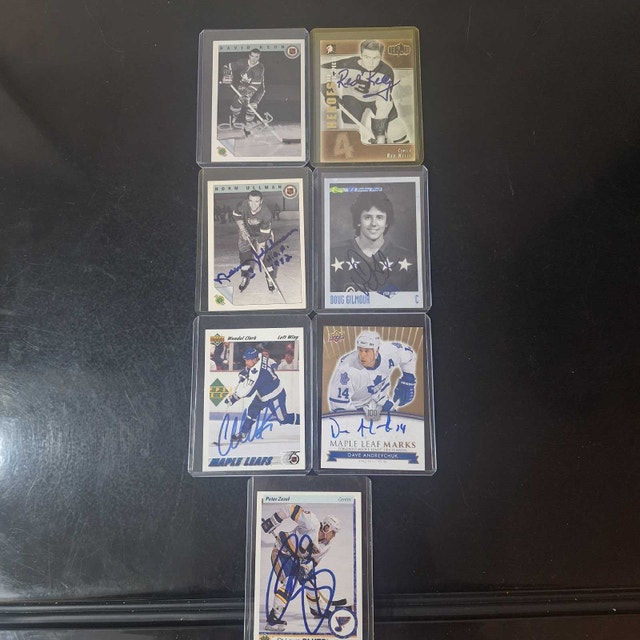 Toronto Maple Leafs Signed Hockey Cards