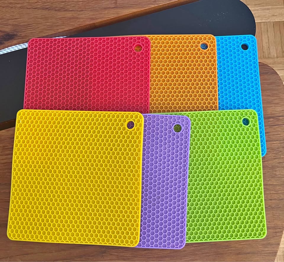 6 Pack Silicone Trivet Mat, Silicone Trivets for Hot Pots