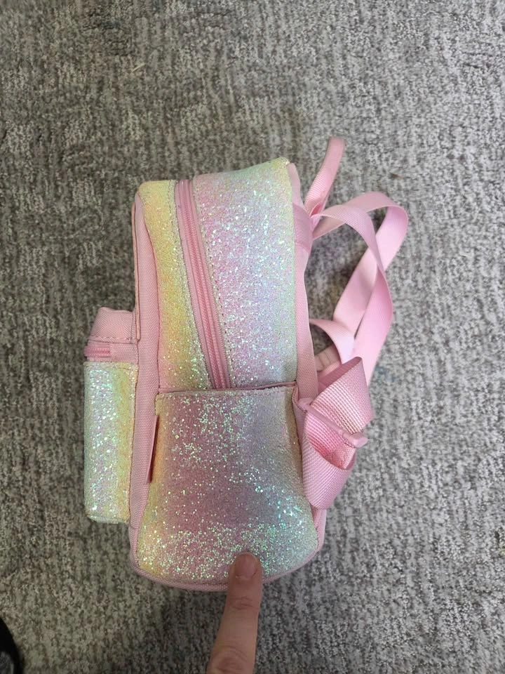 Girls' Sparkly Rainbow Mini Backpack - photo 5