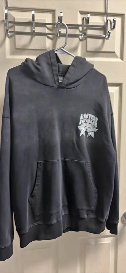 Amiri Black Hoodie Med