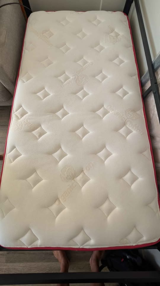 Barely used twin size mattress + frame - photo 2