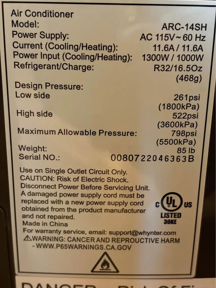 Whynter Portable AC Unit - photo 4