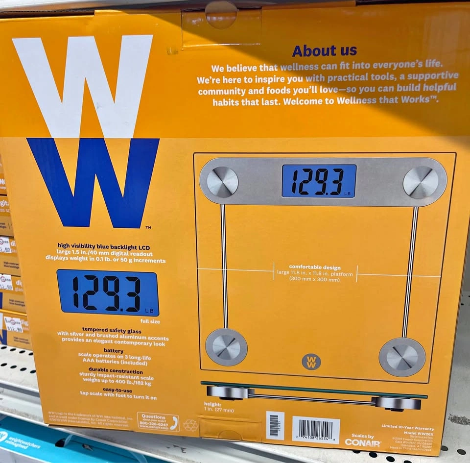 WW Conair Digital Glass Scale 400lb Capacity