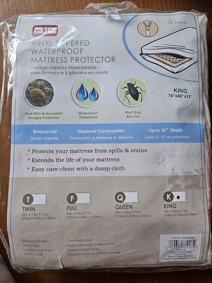 King Size Waterproof Mattress Protector