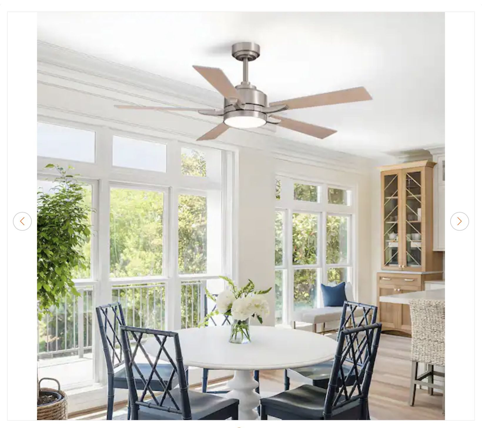 52" Modern Indoor  LED Ceiling Fan w/ Light & Remote - photo 5