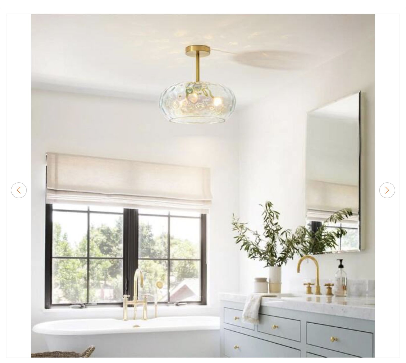 Austin 14 in. 3-Light Modern Gold Ceiling Light - photo 2