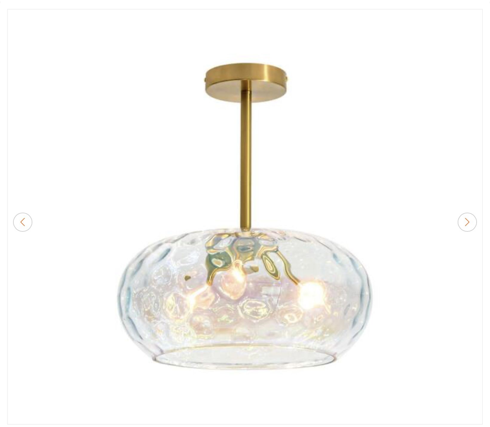 Austin 14 in. 3-Light Modern Gold Ceiling Light - photo 4