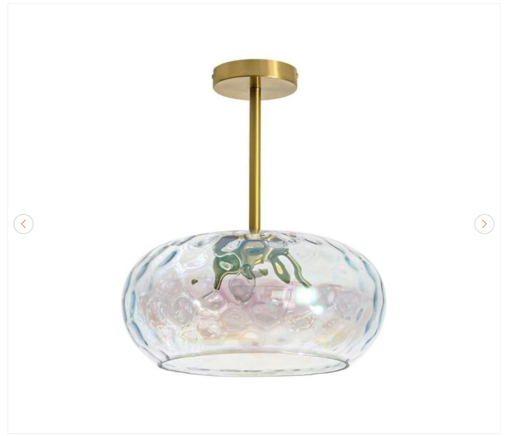 Austin 14 in. 3-Light Modern Gold Ceiling Light - photo 5
