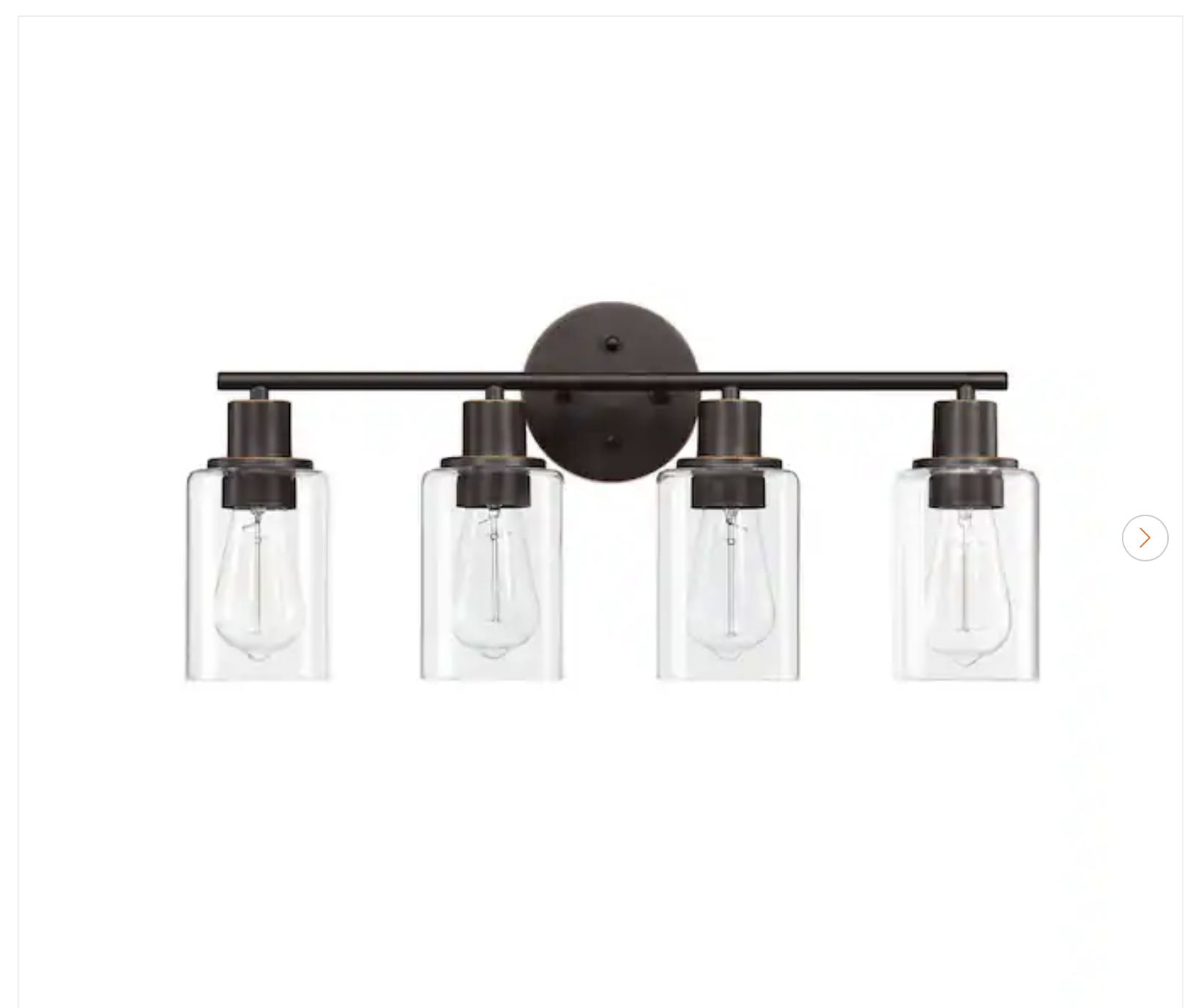 23.09 in. 4-Light Oil Rubbed Bronze Vanity Light - photo 2