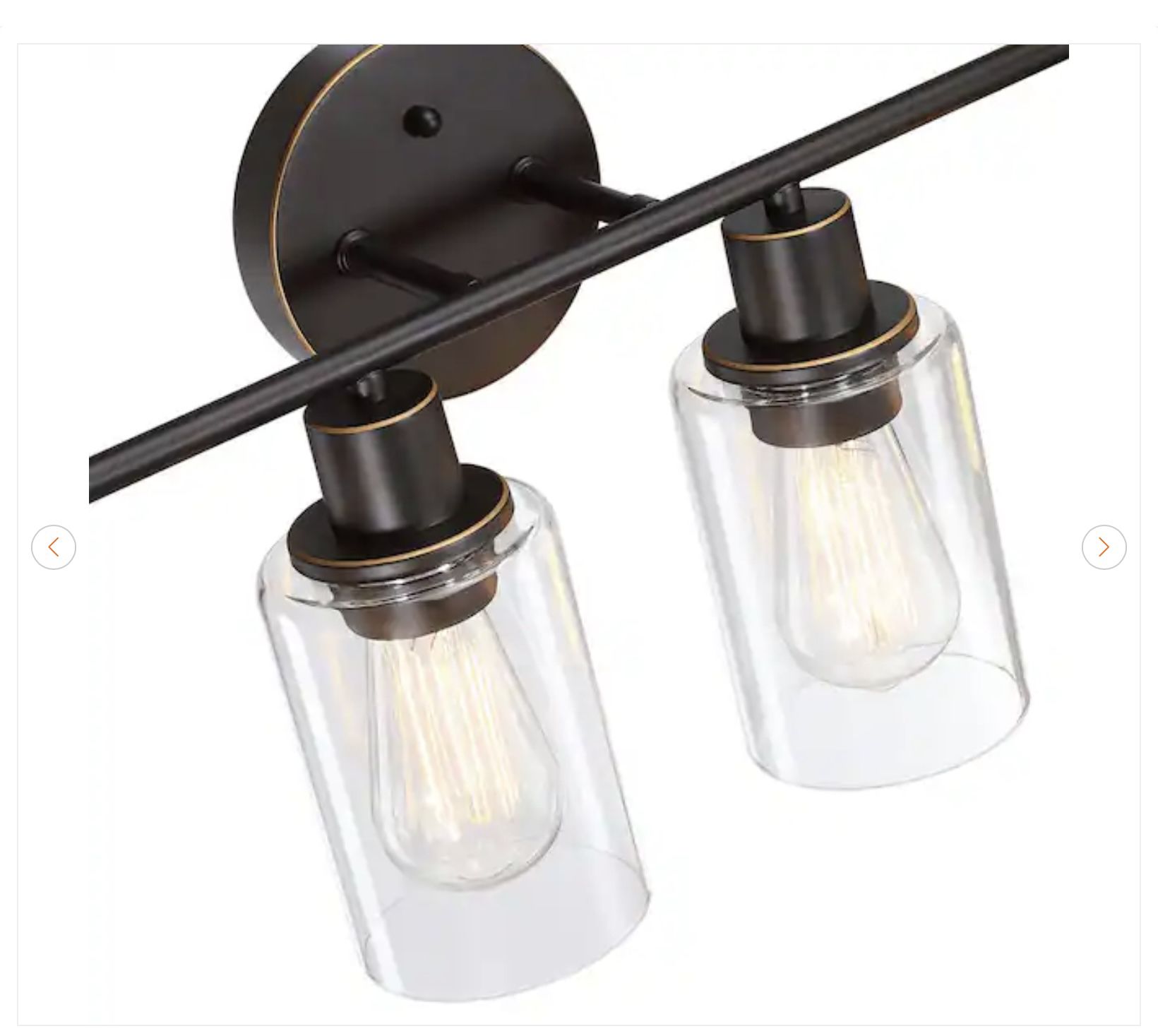 23.09 in. 4-Light Oil Rubbed Bronze Vanity Light - photo 4