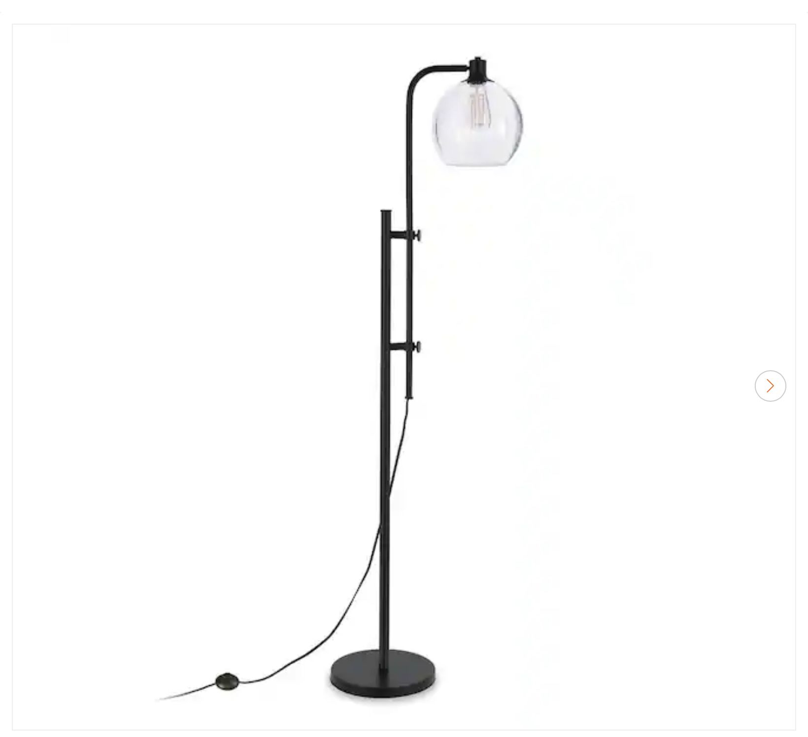 Meyer&Cross Antho 68 in. Blackened Bronze Floor Lamp