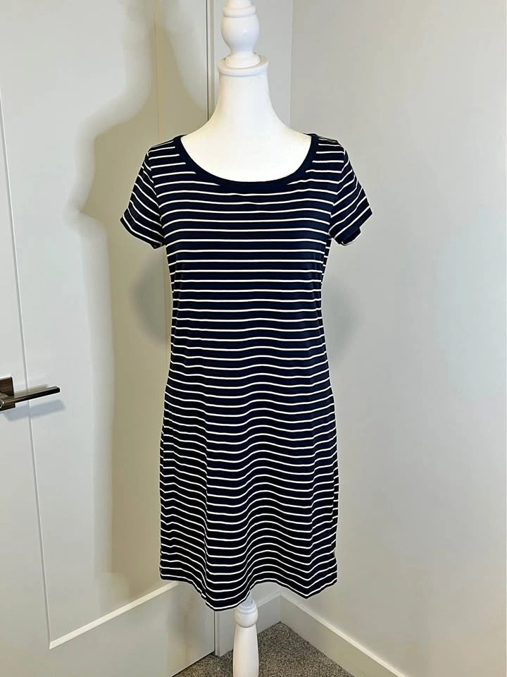 JOE FRESH Striped T-Shirt Dress - Size M