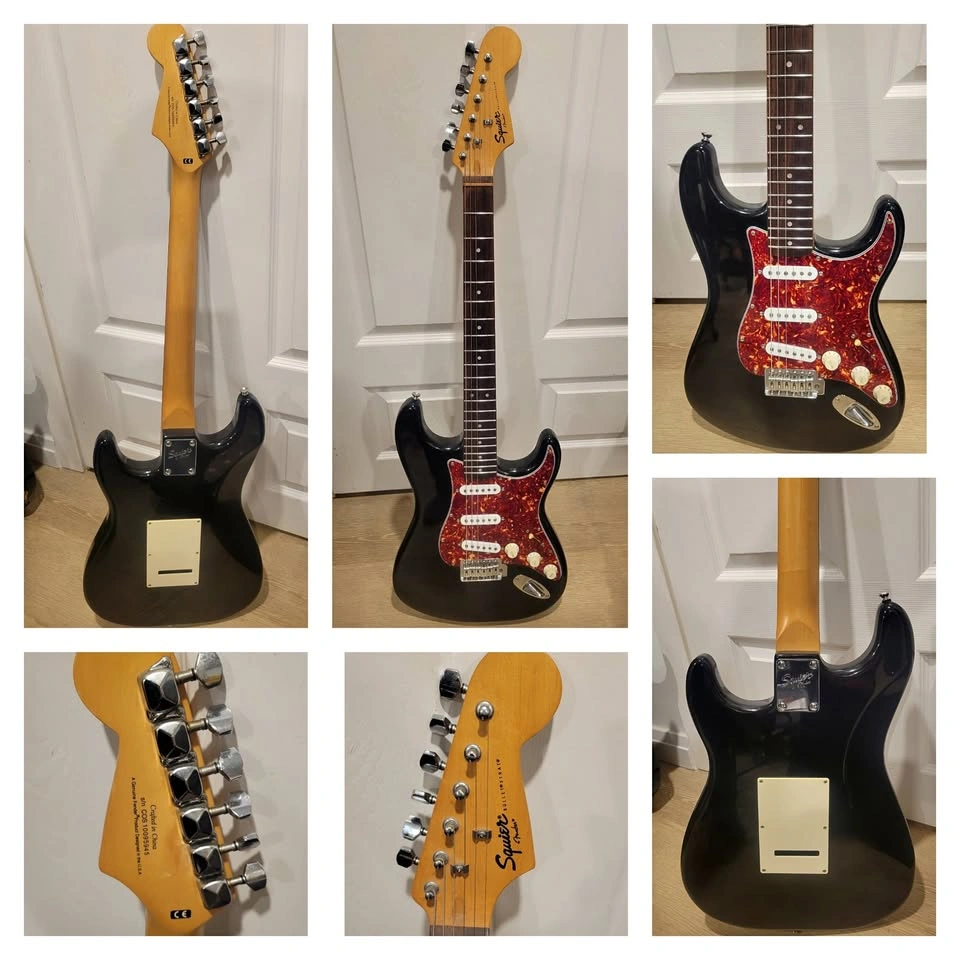 $250 Squier Bullet Stratocaster Electric Guitar - Black