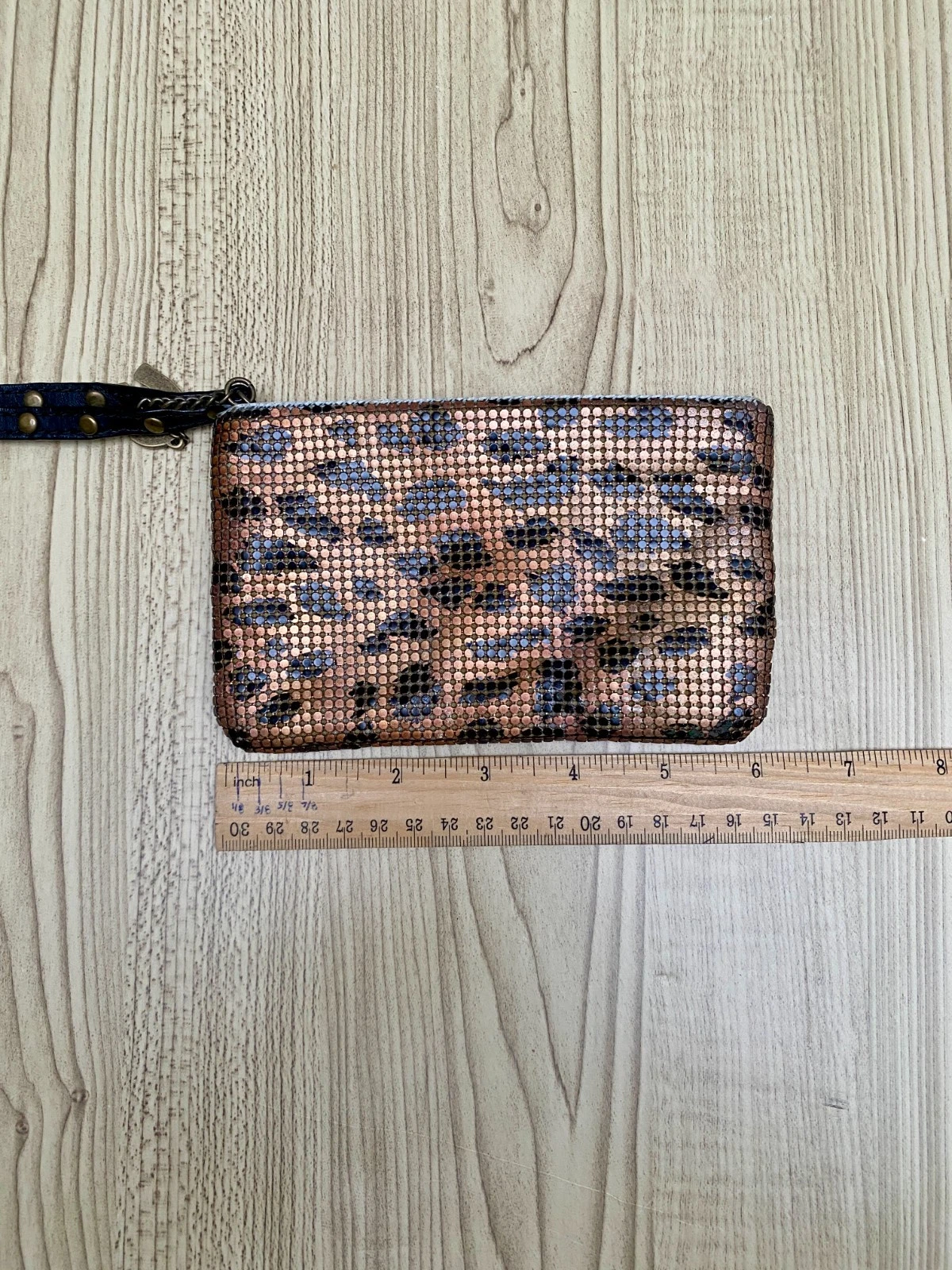Betsey Johnson Animal Print Chain Mail Wristlet Purse - photo 5