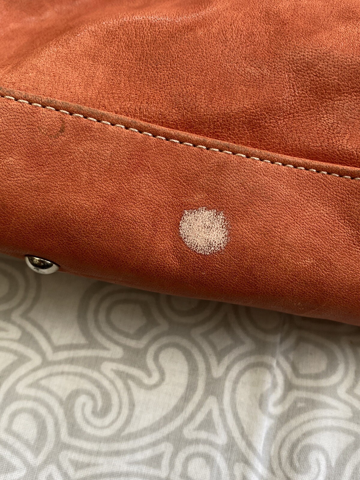 Be&D Ruffled Leather Handbag Satchel - photo 5