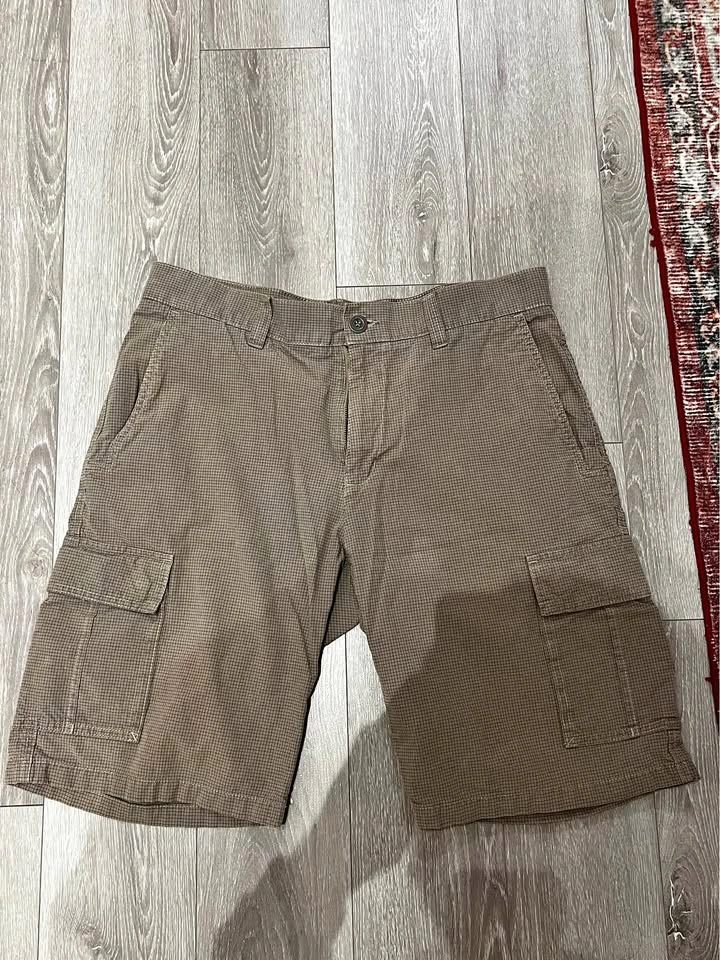 Y2K Denver Hayes Checkered Cargo Shorts - 34
