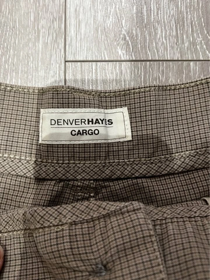 Y2K Denver Hayes Checkered Cargo Shorts - 34 - photo 2