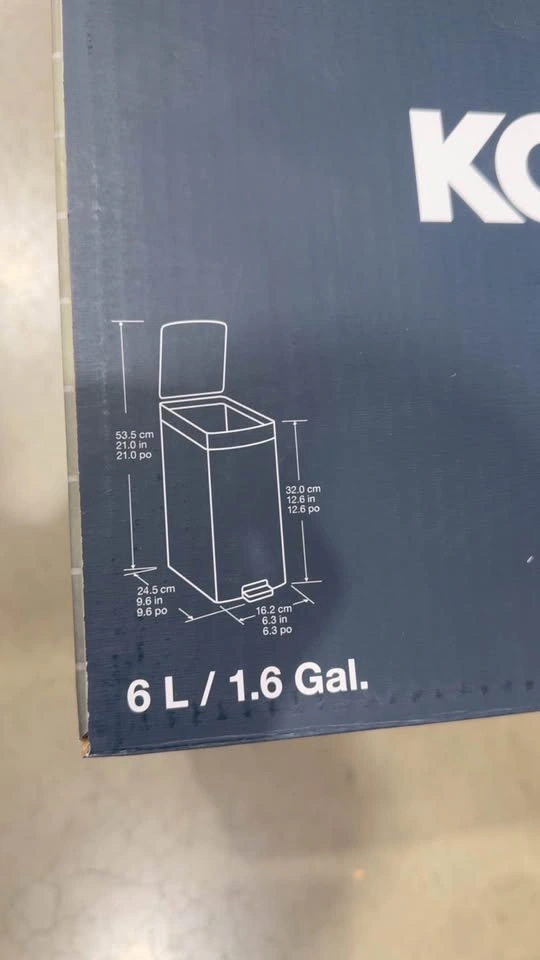 KOHLER Stainless Steel Step Trash Cans (2 Pack) - photo 3