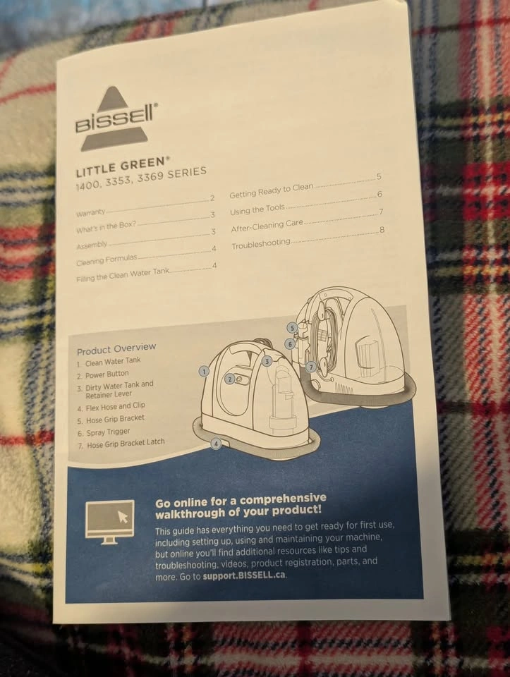 BISSELL Little Green Portable Carpet Cleaner - LIKE NEW - photo 2