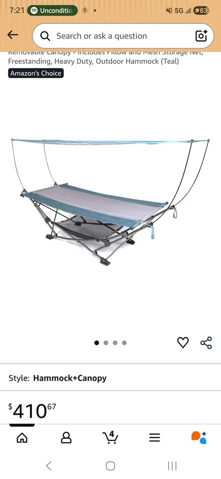 MacSports Portable cot with sun shade - photo 3