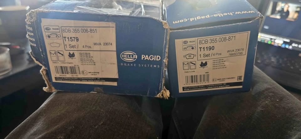 Hella Pagid Brake Pads for Volvo P2 Chassis (Front & Rear)