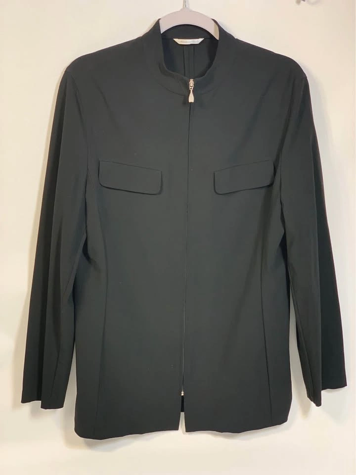 Weekend Max Mara Bergdorf Goodman Black Full-Zip Jacket