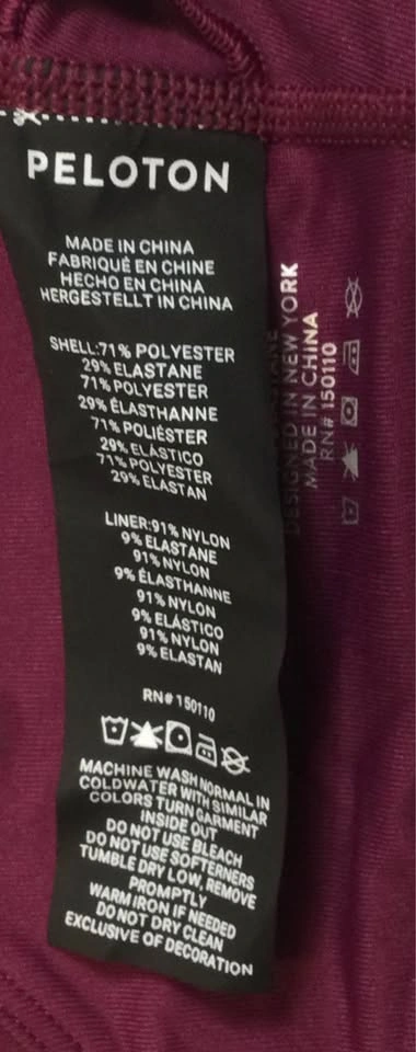 Peloton Sports Workout Bra M Plum, New - photo 3