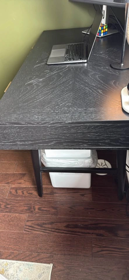 Black Rattan Desk - photo 2