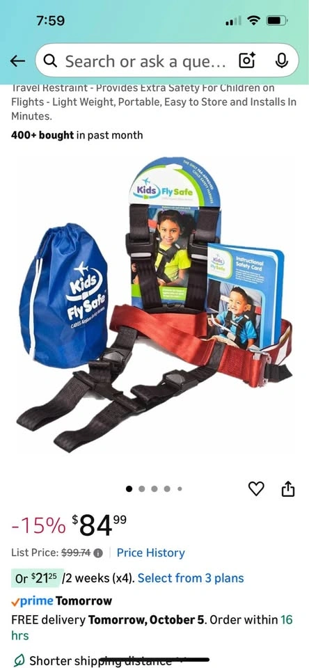 CARES Airplane Safety Harness - photo 2