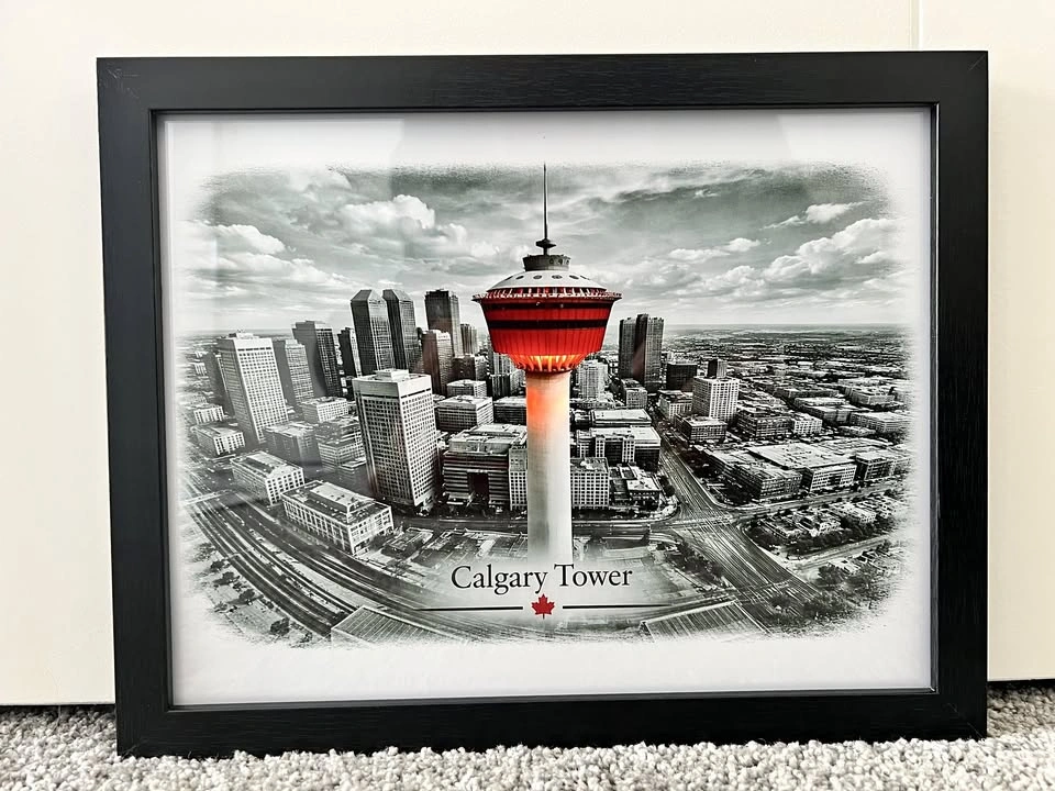 Calgary Tower Skyline Framed Art