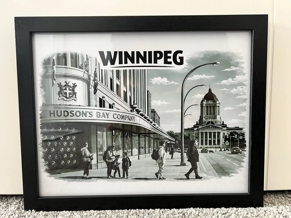 Winnipeg Downtown Historic Building Art