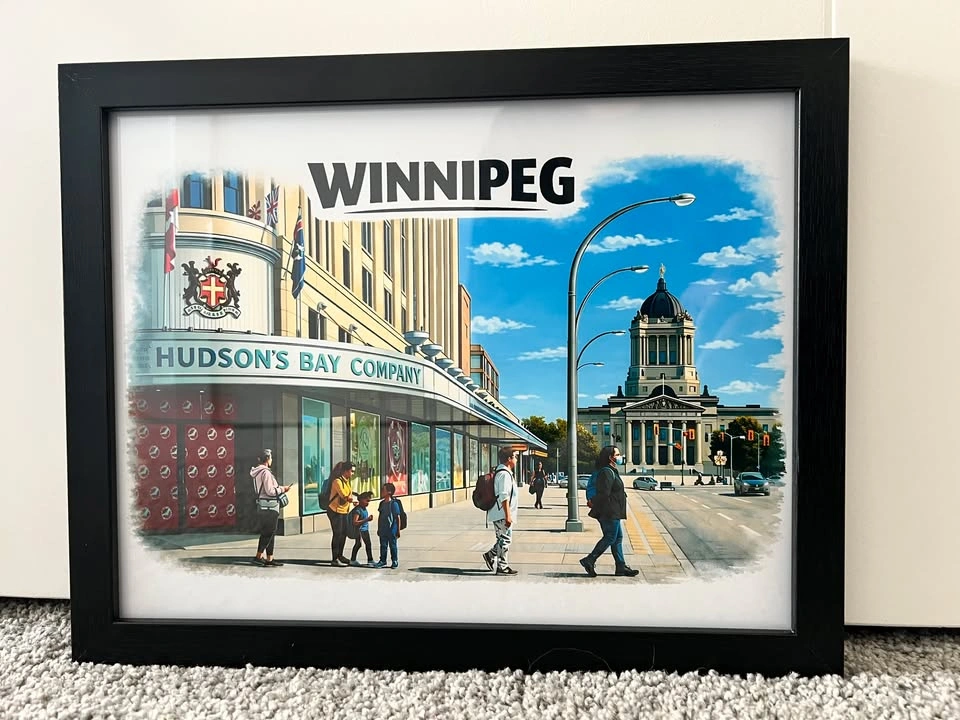 Winnipeg Downtown Historic Building Art