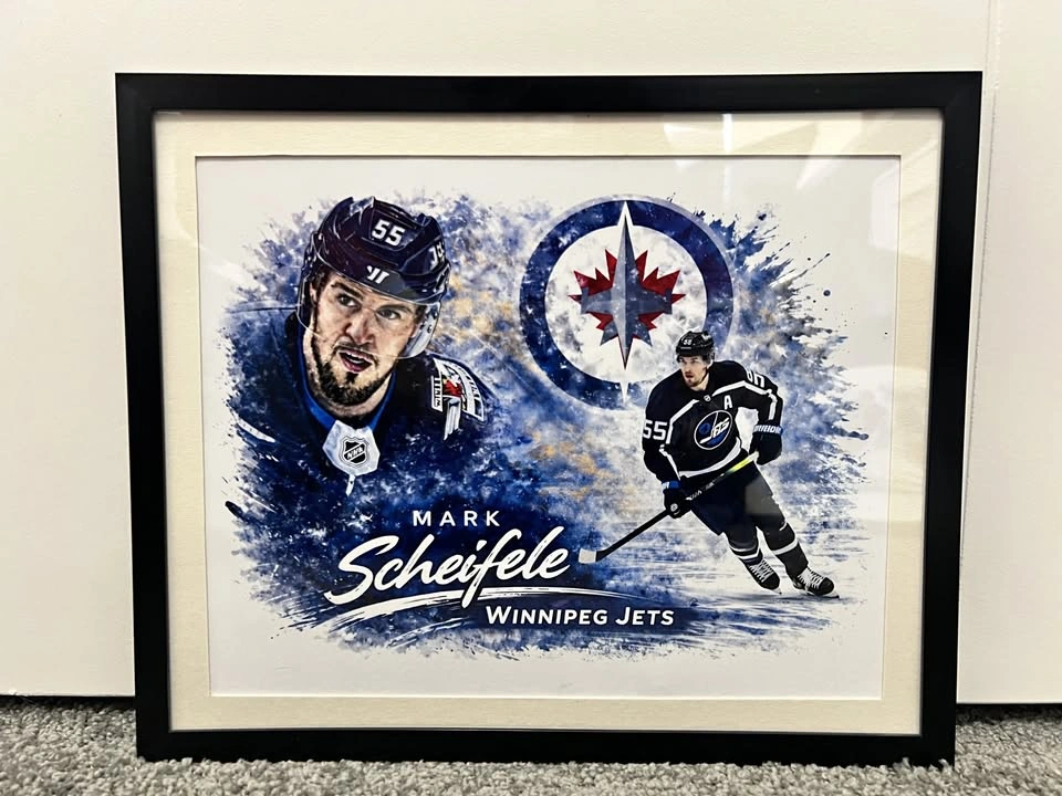 Winnipeg Jets Mark Scheifele Framed Art