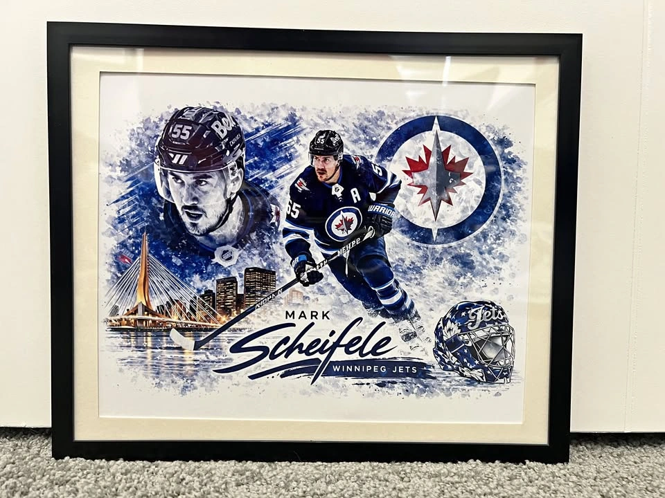 Winnipeg Jets Mark Scheifele Framed Art