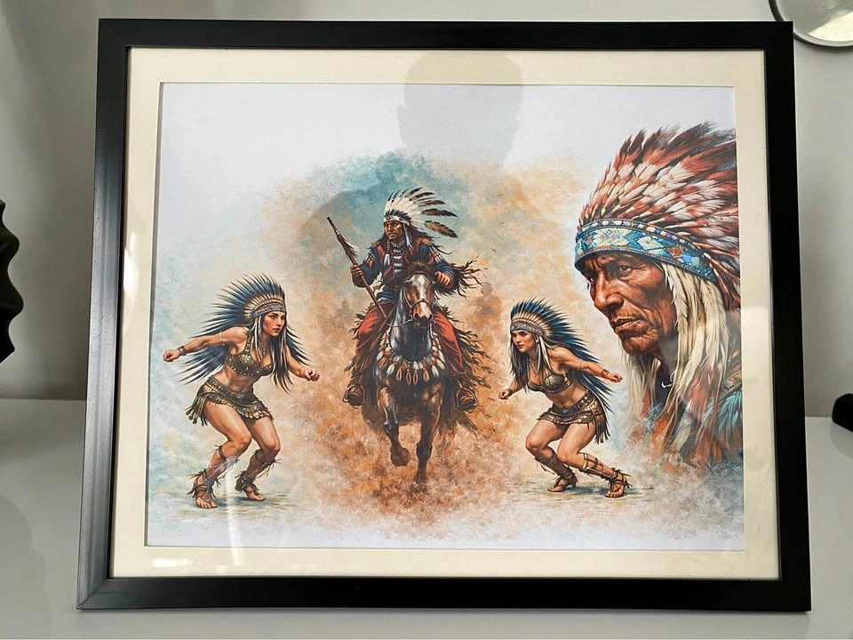 Stunning Indigenous Culture Framed Art – Unique Home Decor!