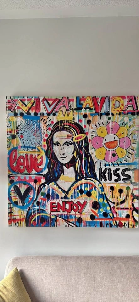 Mona Lisa Graffiti Art - Viva La Vida