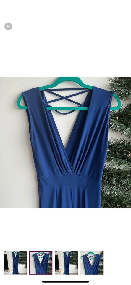 Blue jump suit - only size - can fit small and medium - photo 2