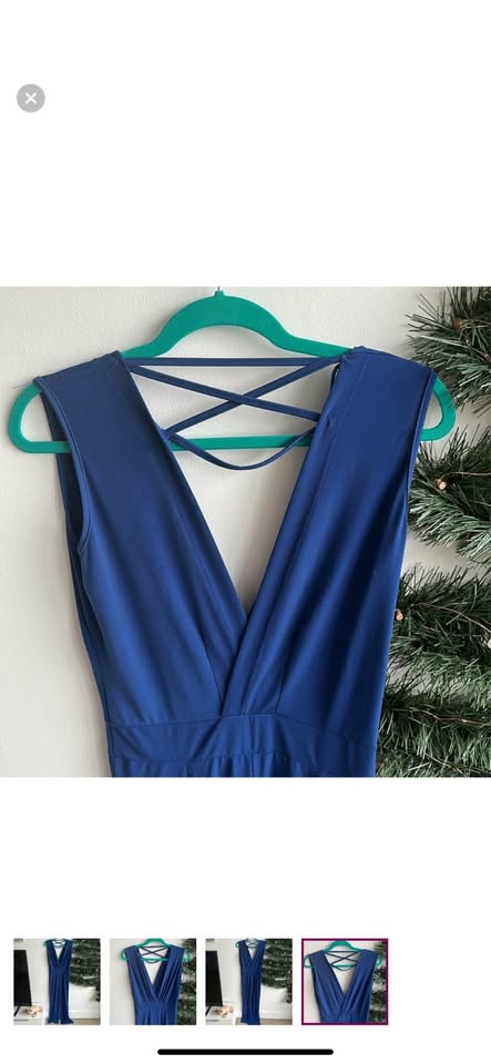 Blue jump suit - only size - can fit small and medium - photo 4