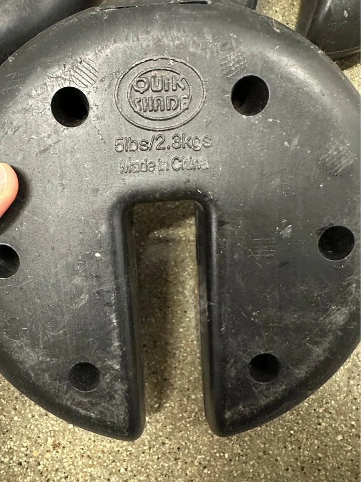 Quik Shade Canopy Tent Weights - 5 lb Each - photo 2