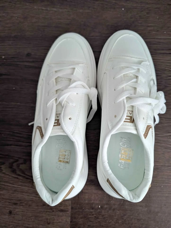 Brand new male white sneakers