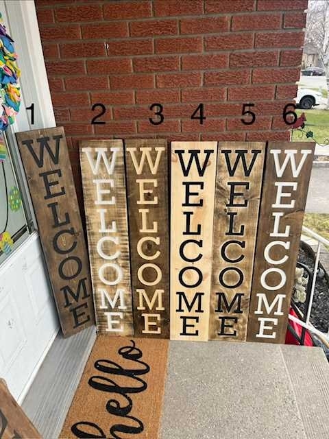 Welcome Sign Wood Handmade