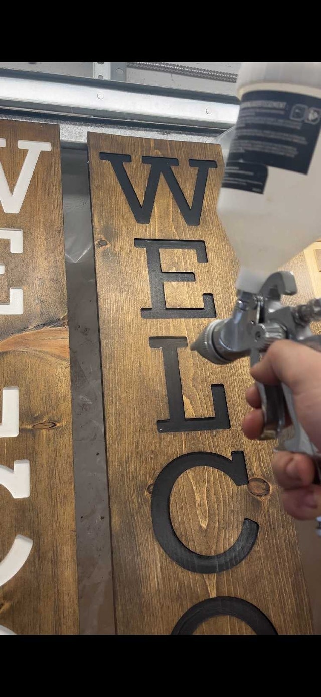 Welcome Sign Wood Handmade - photo 3