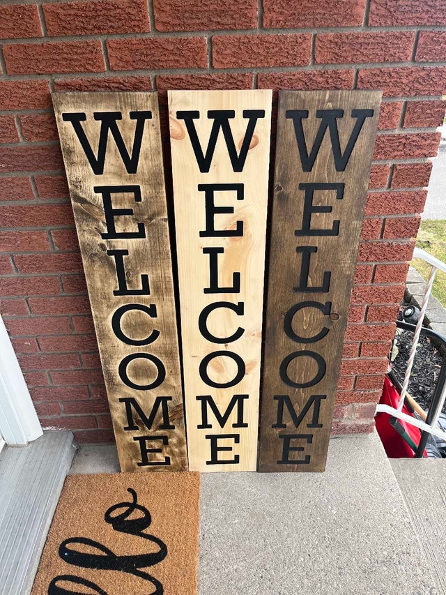 Welcome Sign Wood Handmade - photo 5