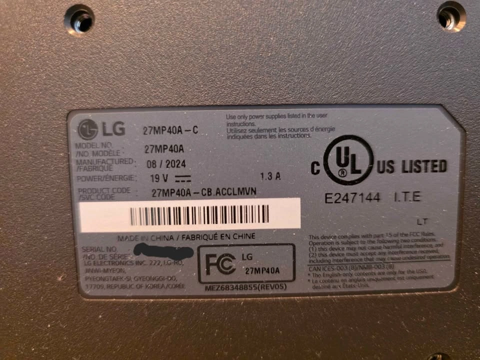 27" LG Monitor - photo 4