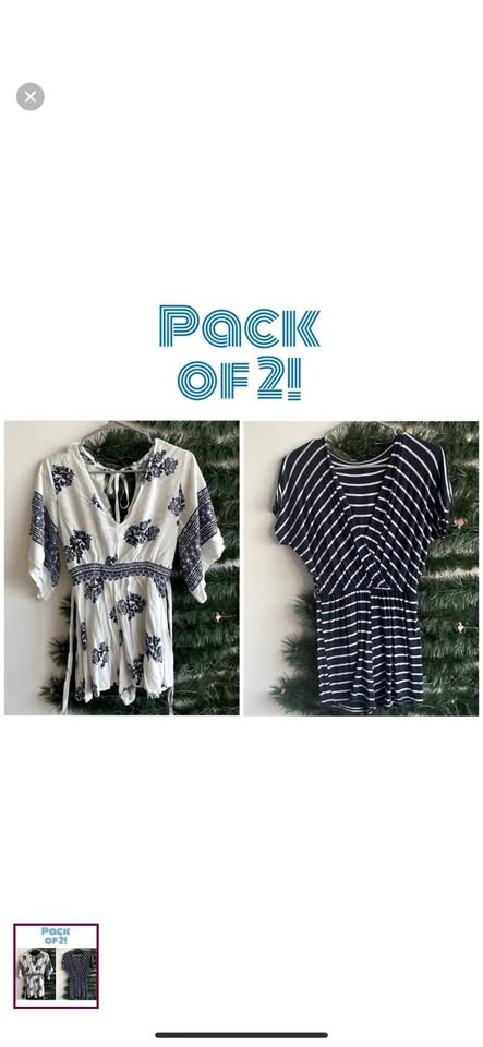 Pack of 2 rompers - size S