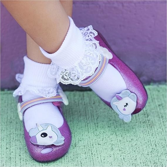 Jefferies Socks Girls Lace Eyelet Fancy Frilly Tutu White Cotton - photo 2