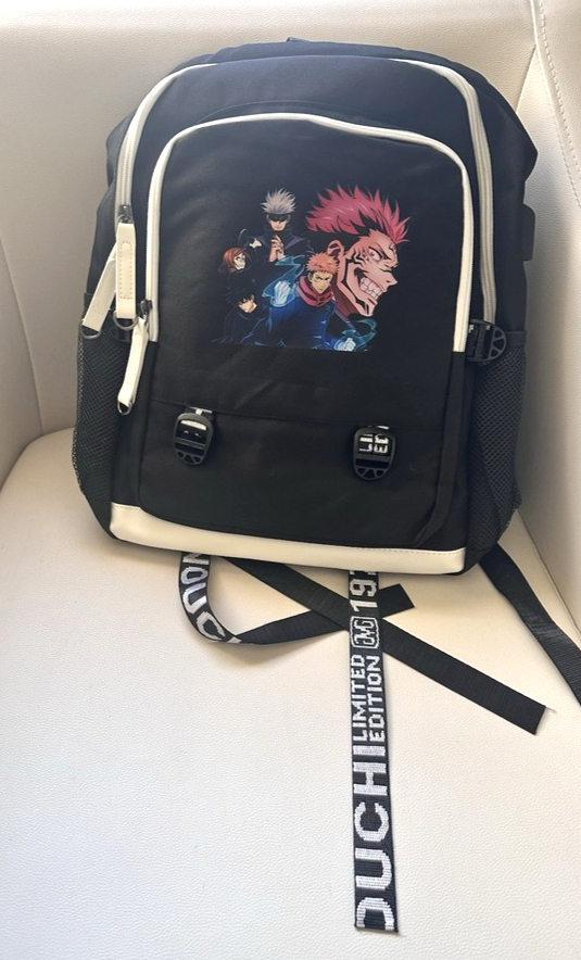 Jujutsu Kaisen Backpack Gojo Sukuna Yuji Anime Graphic Print Sch - photo 2
